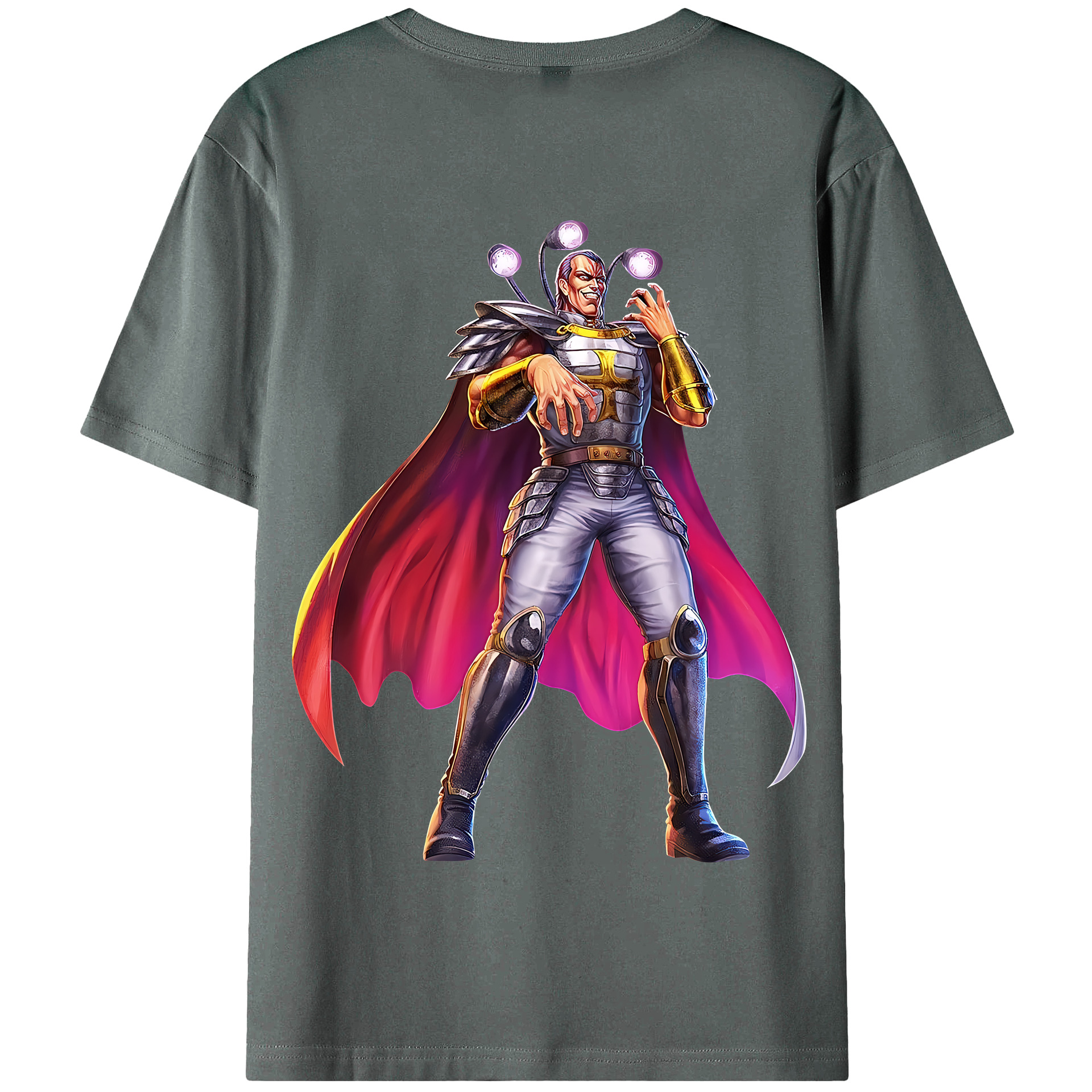 （画像用） 北斗の拳 Fist of the North Star 綿100％半袖Tシャツ（背面プリント）